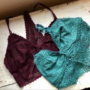 Aerie Lace Bralette Bundle- Large